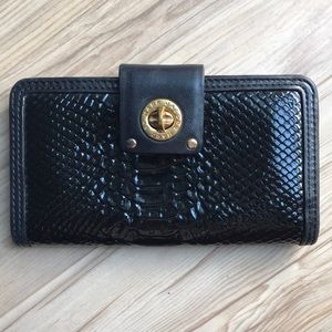 Marc by Marc Jacobs Black Patent Wallet